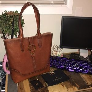 frye leather ring tote
